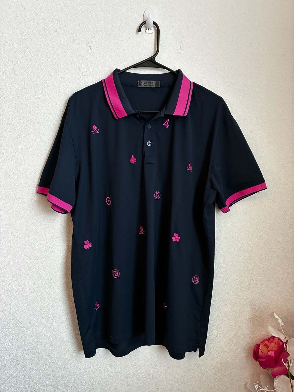 G/FORE Men's Pinehurst No. 4 Embroidered Performance Polo Shirt Size Large